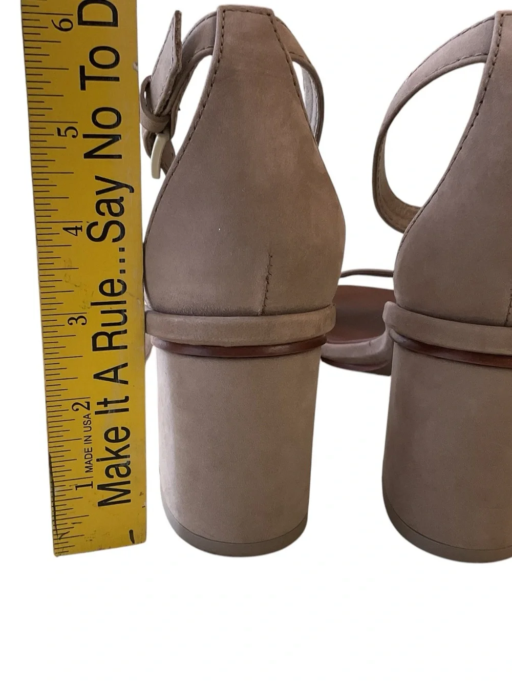 Tory Burch Taupe Ankle-Strap Block Heel Sandals